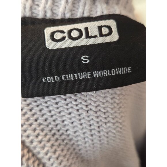 Cold Culture Men's Sweater Crewneck Long Sleeve Pullover Sweater Gray Size S - Picture 6 of 6